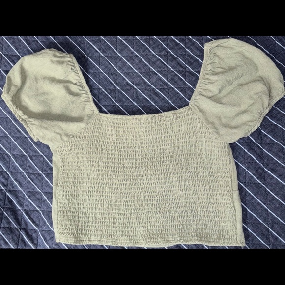 L.A. Hearts / Green Crop Top - Picture 3 of 3